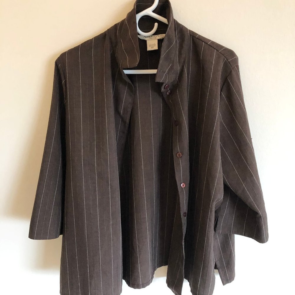 Brown Vintage Button Up